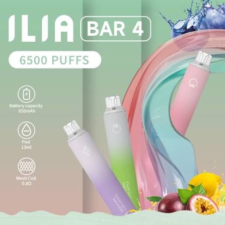 ILIA6500口 ILIA拋棄式一次性電子煙 ilia哩啞